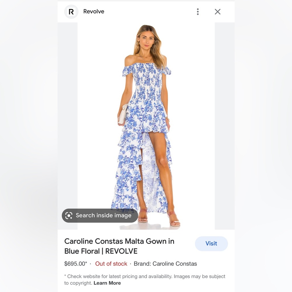 Malta gown by Caroline constas